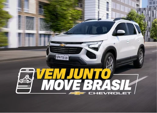 Veículo Chevrolet e assinatura Vem Junto Move Brasil